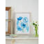Blue Poppies On Pale Gray Print by Jessica Hollander-212978095