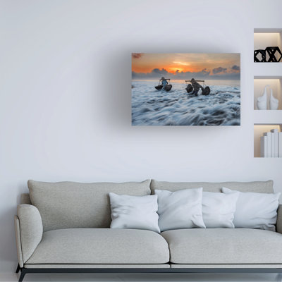 PRADEEP RAJA Collecting Seawater Canvas Art
