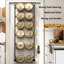 Support de rangement pour garde-manger 4 couches au-dessus de la porte - noir