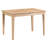 Arndt Fully Assembled Rectangular 120cm Solid Wood with Oak Veneer Extending Dining Table