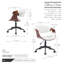 Chaise de bureau George Oliver Brina-658480855