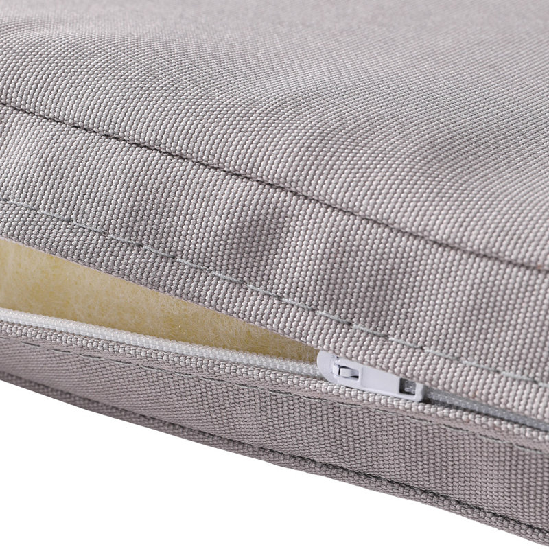 Outdoor Indoor Square Seat Cushion, Light Grey