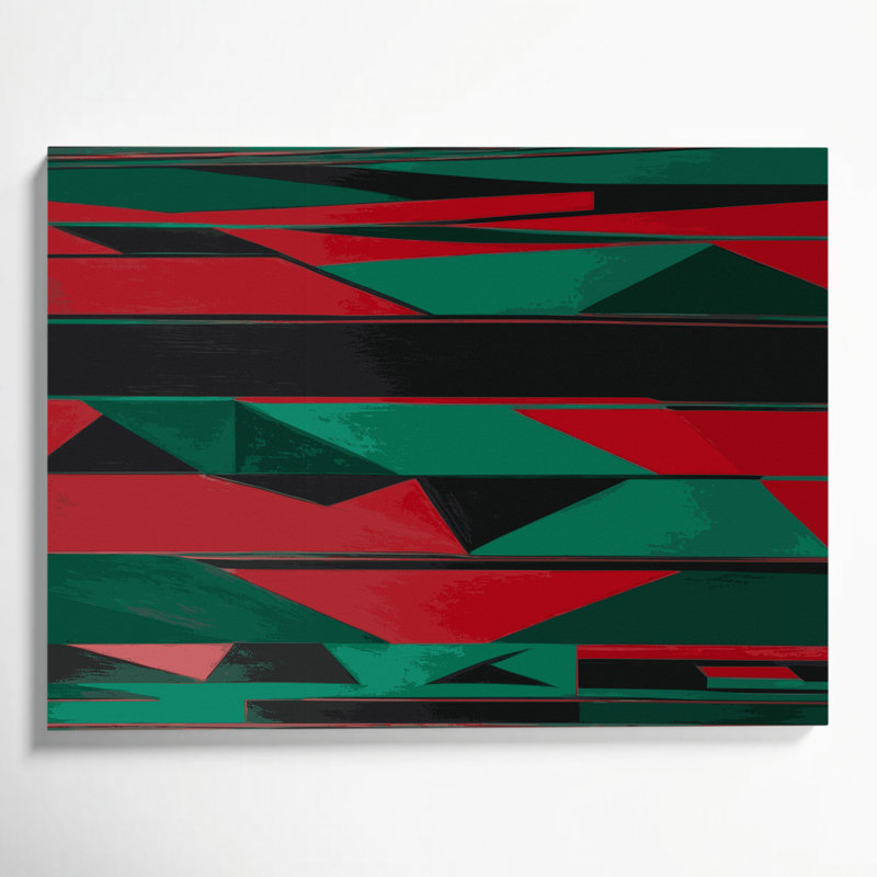 Hard Edge 66 Grey Canvas Wall Art, 11" H x 14" W