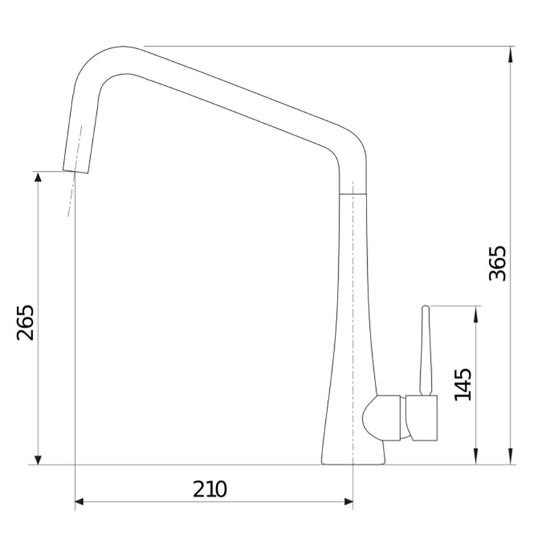 Spire Single Lever Monobloc Tap