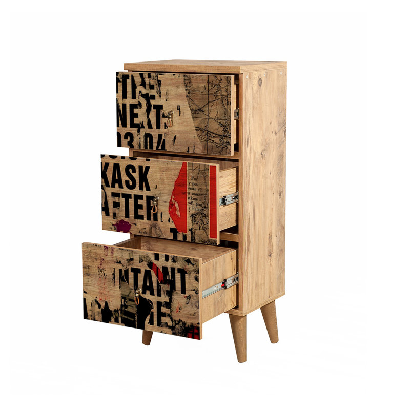 Commode à 3 tiroirs l 16,54 po Lieberum