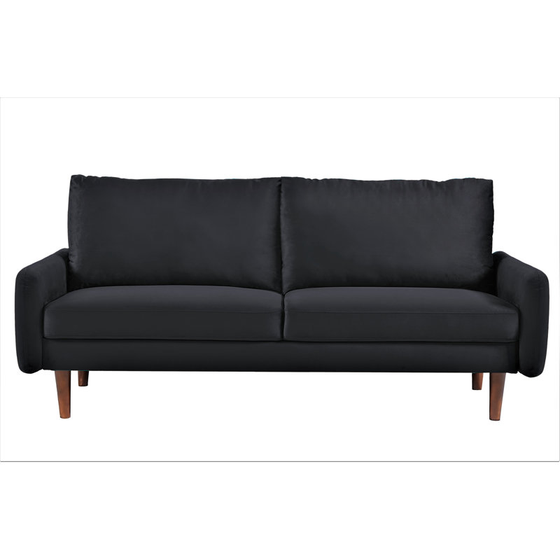 Velours Teniqua, Noir, H 33 po x l 70 po x P 32,2 po