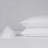 Serta Down Illusion Cotton Cover Bed Pillow, Down Alternative Balanced Support, 2 pack, Jumbo in White -53000484