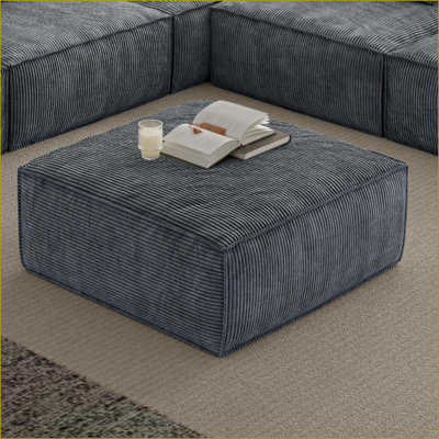 Canapé modulaire modulaire gris foncé 118 po pour salon | Gris antique | Mousse