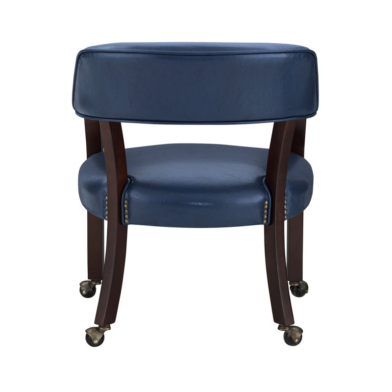Alandria 18'' H Upholstered Side Chair, Navy