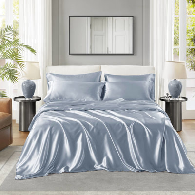 Drap-housse pour grand lit 6 pièces Blue Luxury