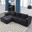 Modular Sectional Sofa, Modern Modular L-Shaped Sofa With Chaise Longue, Equipped With Small Side Pockets And Free Of Compression During Installation.-397817497