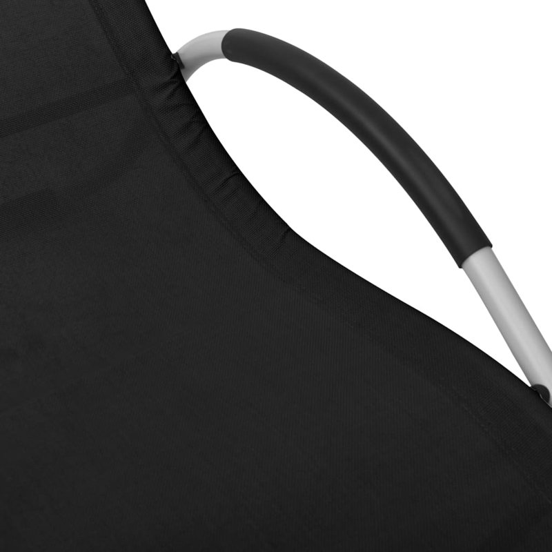 Ardis Reclining Deck Chair, Black