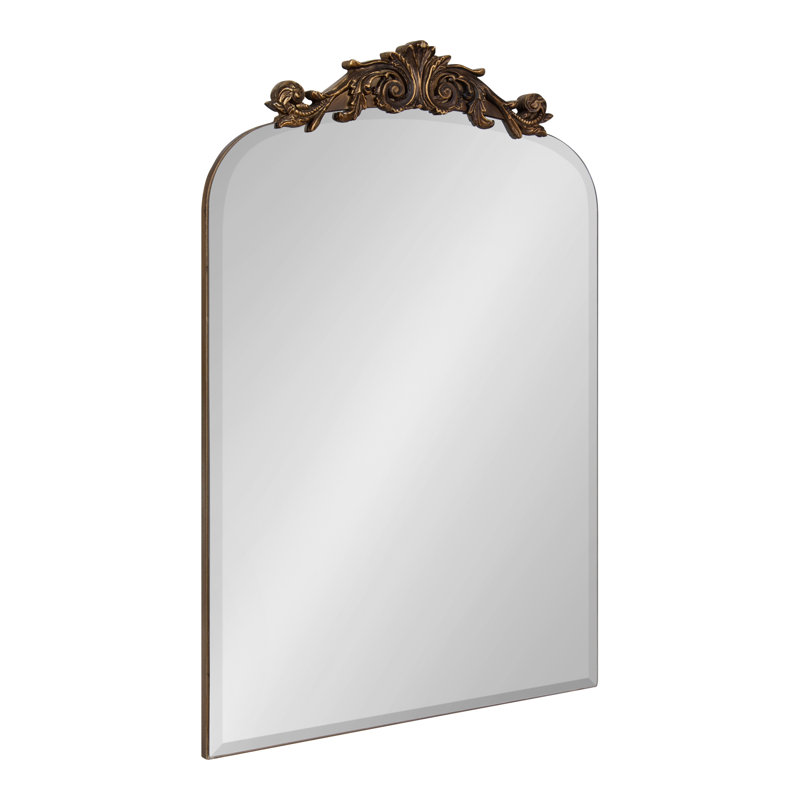 Arendahl Beveled Frameless Arch Mirror 20x30, Gold