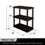 Nancilee 3-Tier Heavy Duty Storage Shelving Unit for Garage, Pantry & Utility Room, 36" W x 18" D x 38" H, White