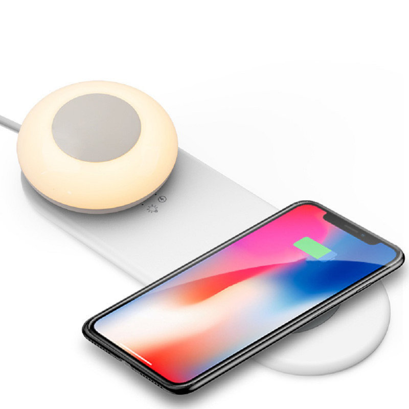 2-In-1 LED Bedside Lamp With Wireless Charger