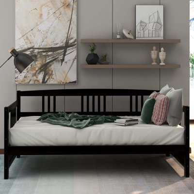 Modern Solid Wood Daybed, Multifunctional, Twin Size