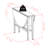 Solid Wood Top Trestle Dining Set