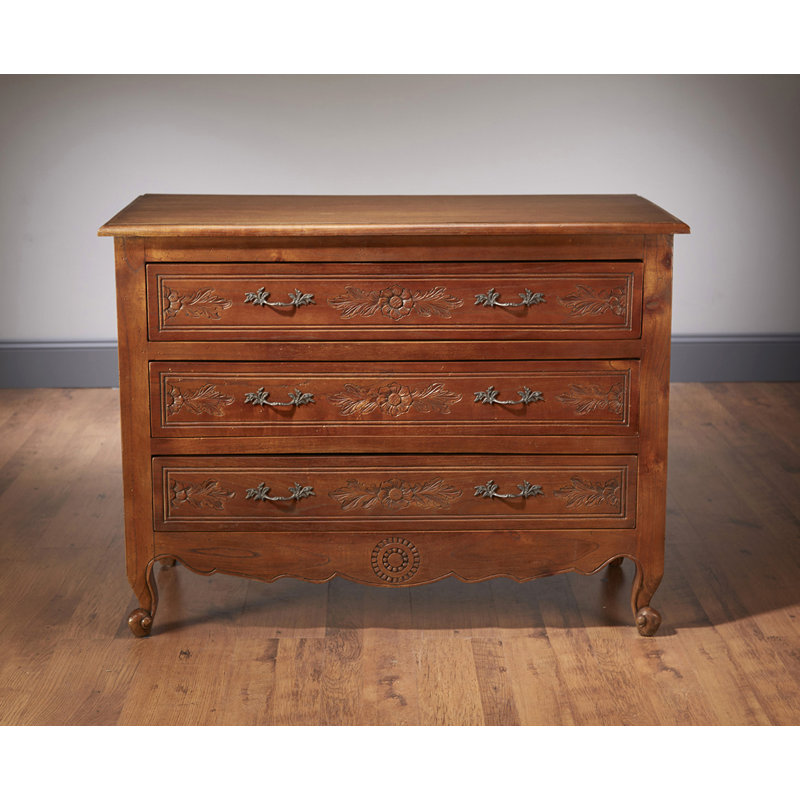 3-Drawer Standard Dresser, Pickled