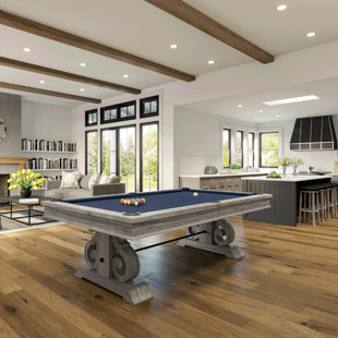 Barnstable Pool Table with Dining Top in Silver Mist with Professional Installation Included