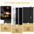 Lighted Glass Curio Cabinet With Adjustable Shelves - Elegant 2-Door Display Cabinet