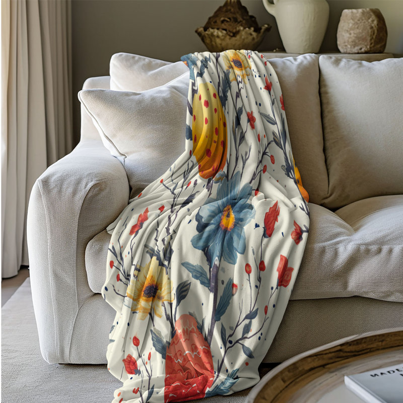 Pastel Perfection - couverture Sherpa 1 pièce de qualité supérieure 0084, L 60 po x L 80 po