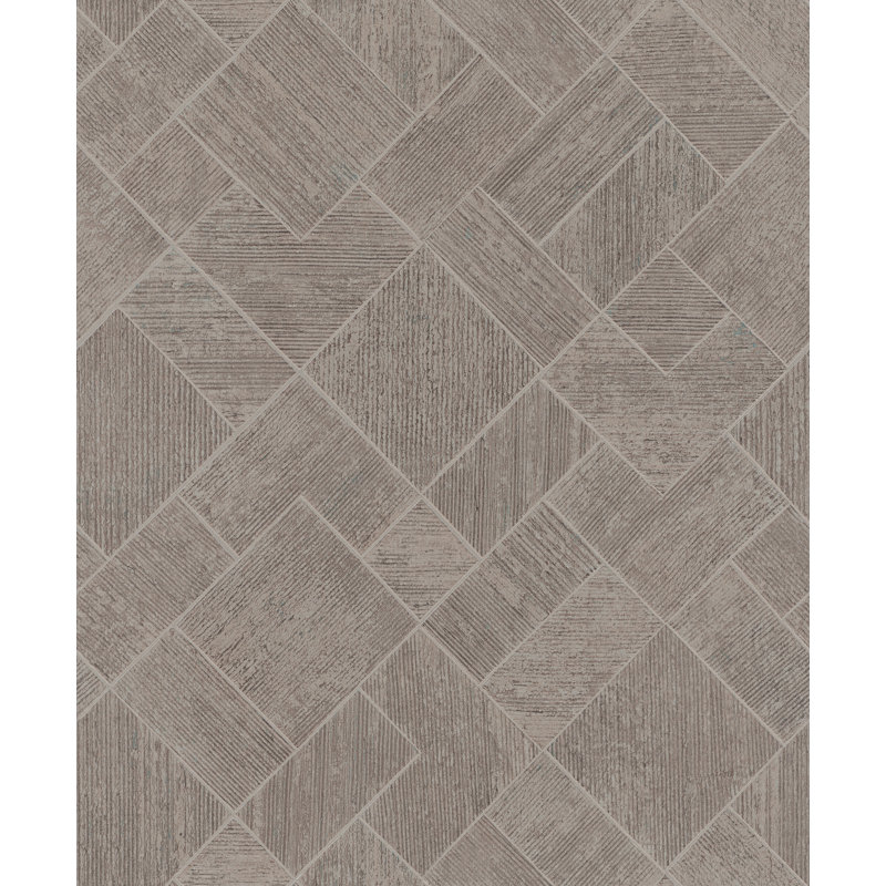 Papier peint taupe Marquetry, Taupe