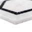 Nova 6" Hexagon Polished Marble Mosaic Tile-2061913708