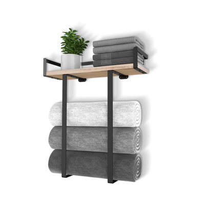 Wall Mount Metal Towel Rack