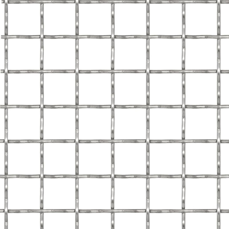 Fil métallique argenté / clôture grillagée, 0,8 po x 0,8 po x 0,1 po