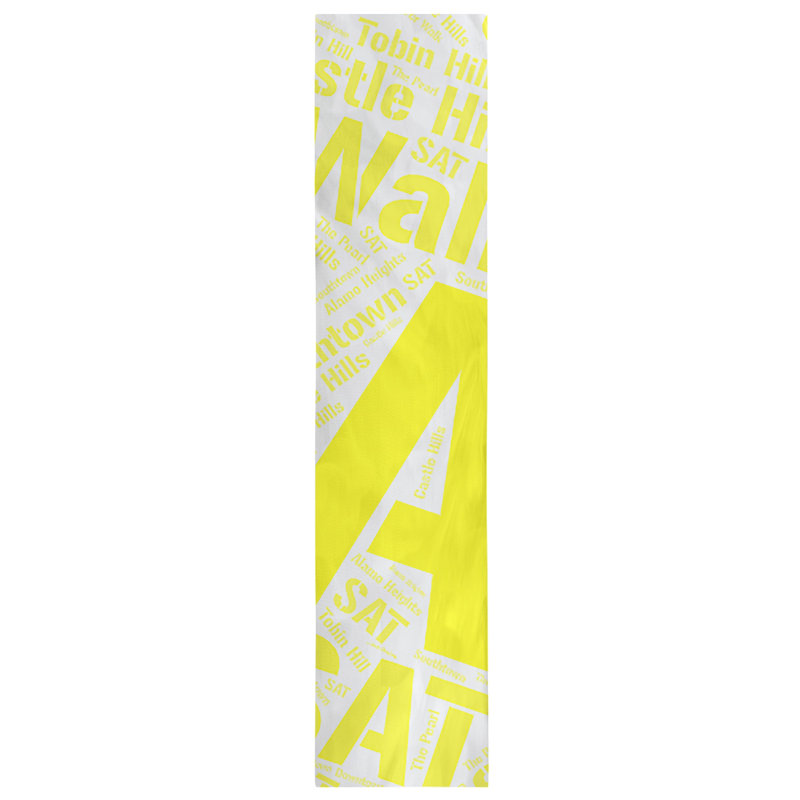 Chemin de table blendtable en coton, 72 po x 16 po, Jaune, San Antonio