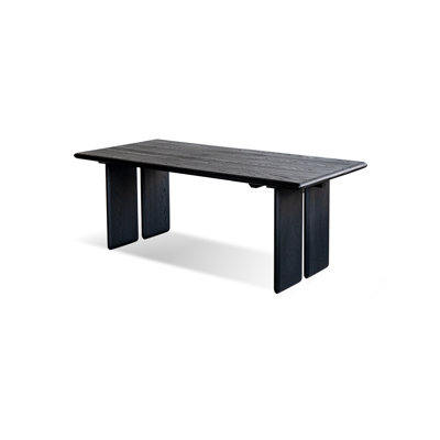 Table de salle à manger rectangulaire noire