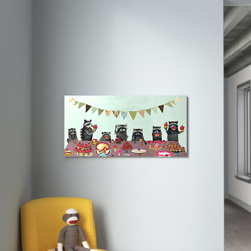 Art sur toile Aldas Cupcake Party, H 12 po x L 24 po x l 1,25 po