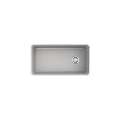 Évier de cuisine en fonte à cuve simple encastrable L 33,5 po Gunnison