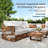 HDPE Patio Wicker Sofa Chairs With Cushions