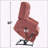 Dual Motor Electric Power Lift Recliner with Heat Massage and Infinite Positions-1790568695