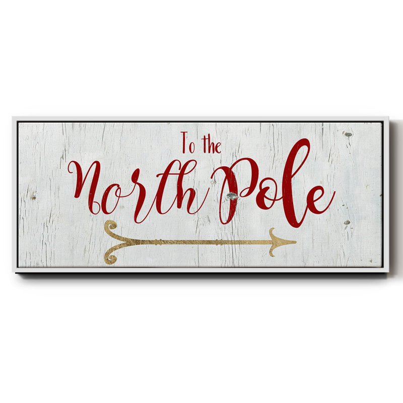 North Pole- Framed Canvas, 24" H x 60" W