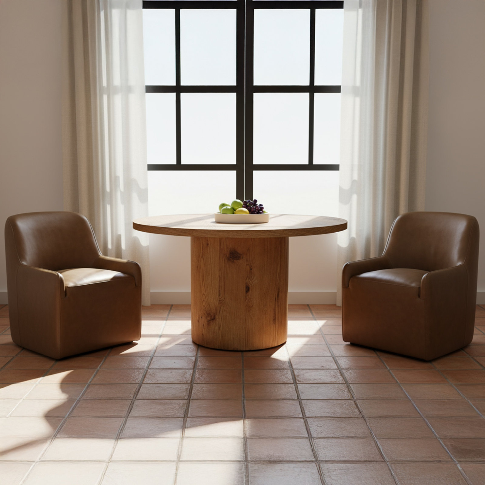 Genuine Leather Side Chair