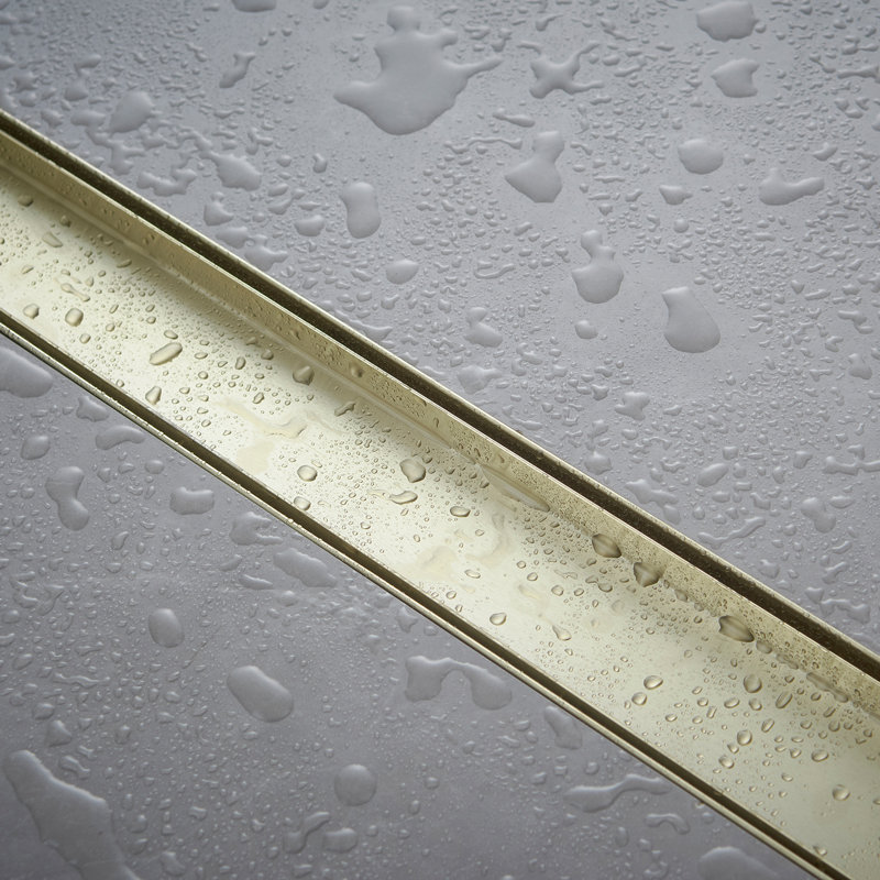 1 24'' W Linear Grid, Brushed Gold