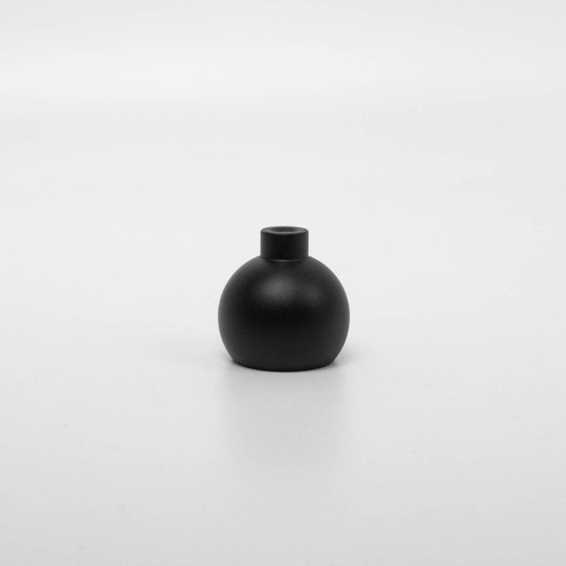 ROUS Hardware Mid Century Modern Sphere Knob, Charcoal (Black)