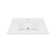 MEBO 19.7'' White Reinforced Acrylic Rectangular Bathroom Sink with Faucet and Overflow