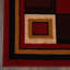 Tapis rouge à motif géométrique Vannesa-32753323