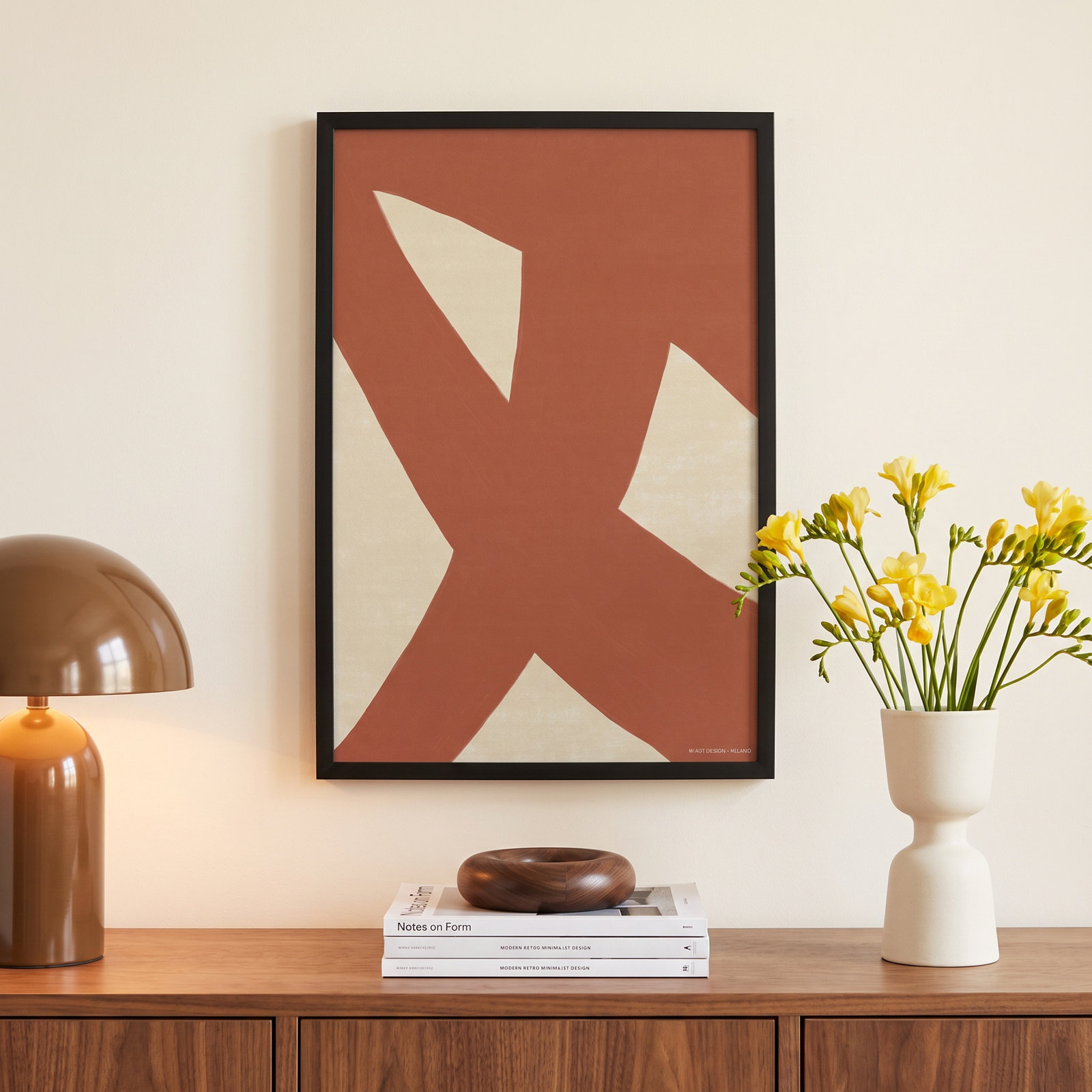 Depner Form & Fusion 3, 20" H x 14" W x 1.25" D, Black Framed Paper