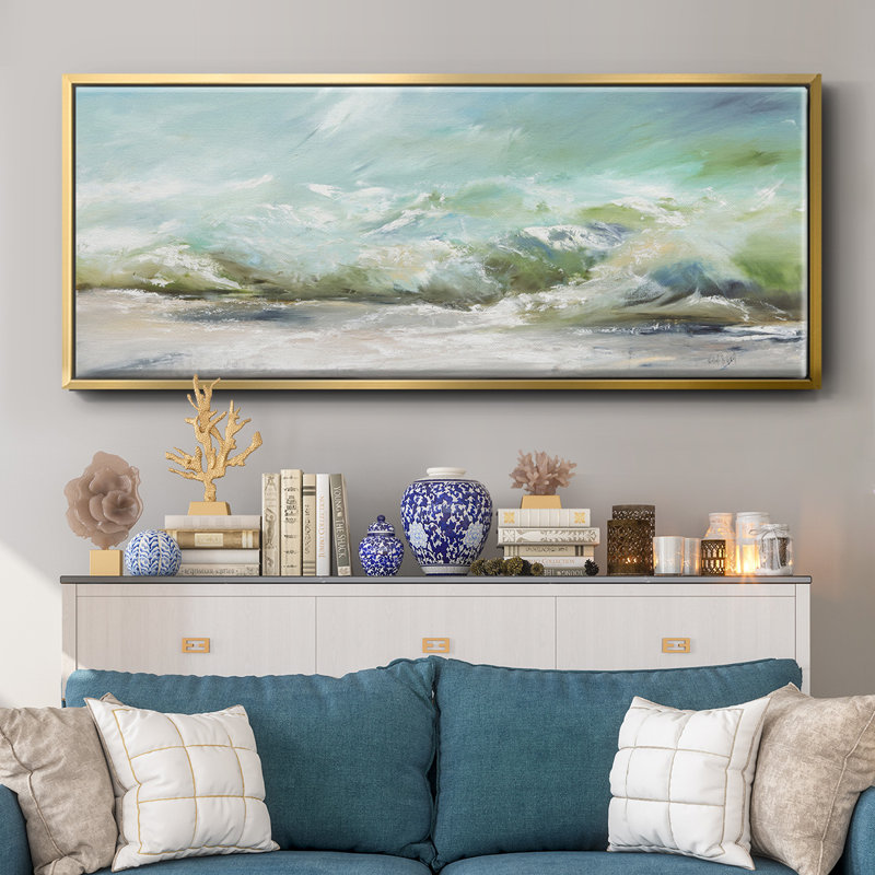 «Dancing on the Waves II», toile encadrée, H 24 po x l 60 po