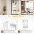 Versatile 4-In-1 Hall Tree With 6 Golden Hooks, Wood Grain Bench With Multiple Storage Space, Entryway Coat Rack With 2 Drawers For Living Room, Hallway, White, 76.6''H (NEW SKU: N721S000056K-1)