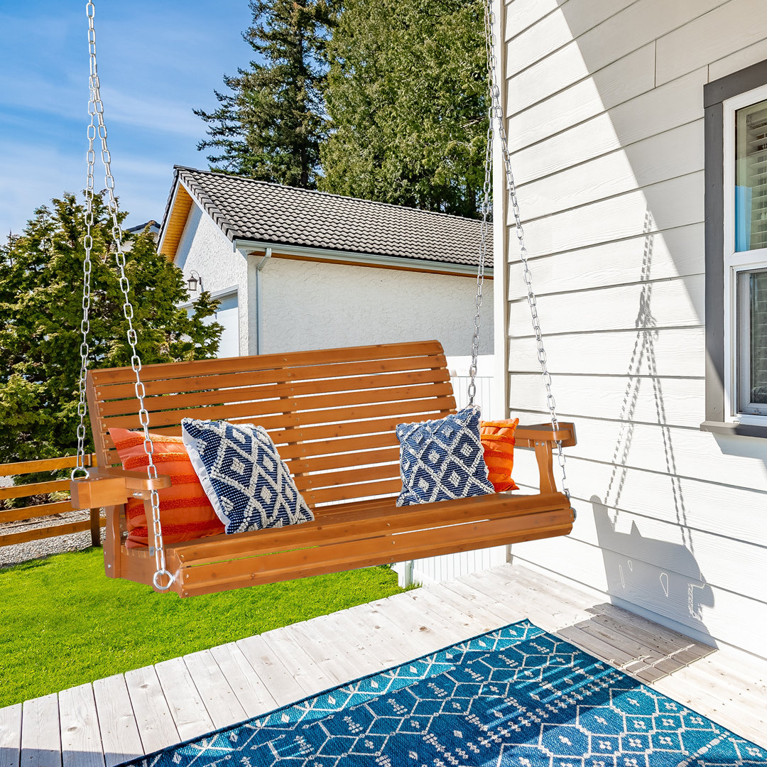 Argiri 2 Person Cupholder Porch Swing without Stand Lark Manor™ 