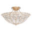 Rivendell 17 Light 30In X 19.5In Semi-Flush Mount In French Gold And Radiance Crystal-1736781364