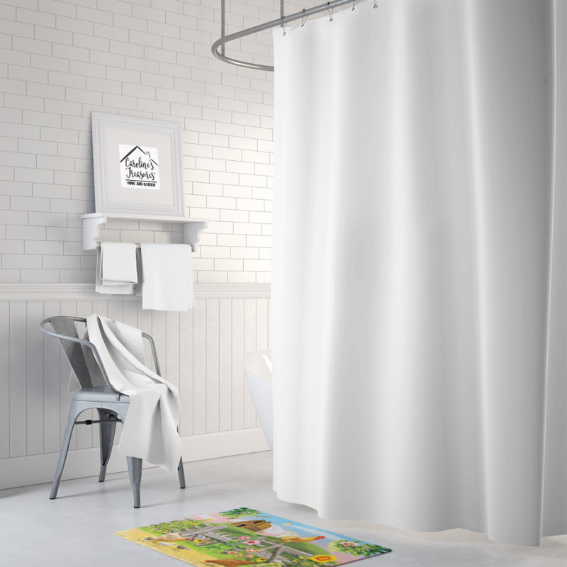 Tapis pour salle de bain Rooster on Fence