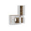 Disar 51'' Single Bathroom Vanity With Right Tall Linen Cabinet Dovetail Solid Wood Drawer Base Only-111379323
