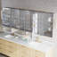 Armoire à pharmacie encastrée ou en saillie avec miroir de salle de bain et étagères en verre réglables, 92 po L x 32 po H-1772607351