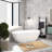 62.9'' x 29.52'' Freestanding Soaking Solid Surface Bathtub